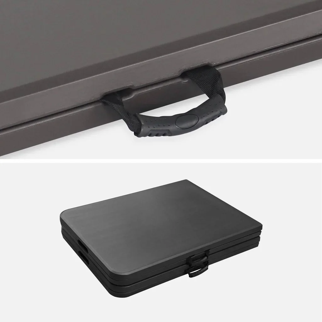 Lot de 2 tables d'appoint pliantes en plastique 180cm pour réception