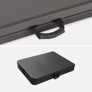 Lot de 2 tables d'appoint pliantes en plastique 180cm pour réception