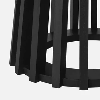 2 tables basses rondes Ø40 et Ø60 cm design bois sapin massif salon contemporain