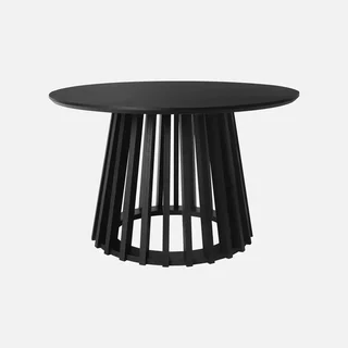 2 tables basses rondes Ø40 et Ø60 cm design bois sapin massif salon contemporain