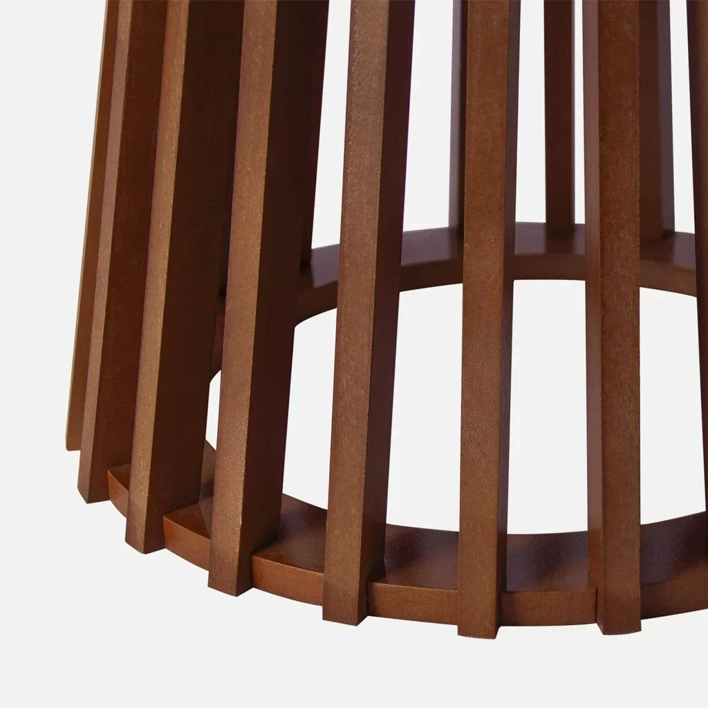 Lot 2 tables basses rondes Ø40 et Ø60 cm bois sapin massif design contemporain salon
