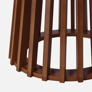 Lot 2 tables basses rondes Ø40 et Ø60 cm bois sapin massif design contemporain salon