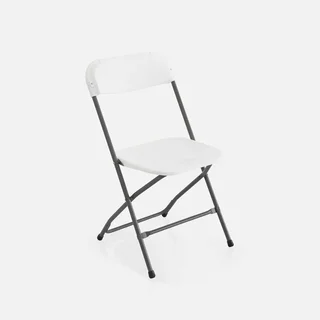 Lot 2 tables pliantes 180cm + 6 chaises empilables réception