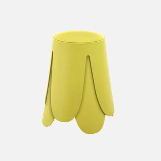 Lot de 2 tabourets design Niki empilables cuir synthétique rose