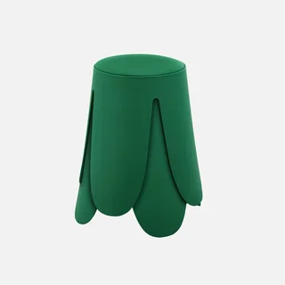 Tabourets design Niki cuir synthétique rose empilables lot de 2