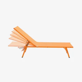 Lot de 2 transats acier textilène dossier réglable 4 positions jardin terrasse