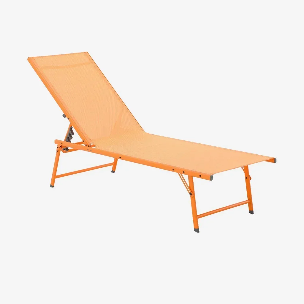 Lot de 2 transats acier textilène dossier réglable 4 positions jardin terrasse