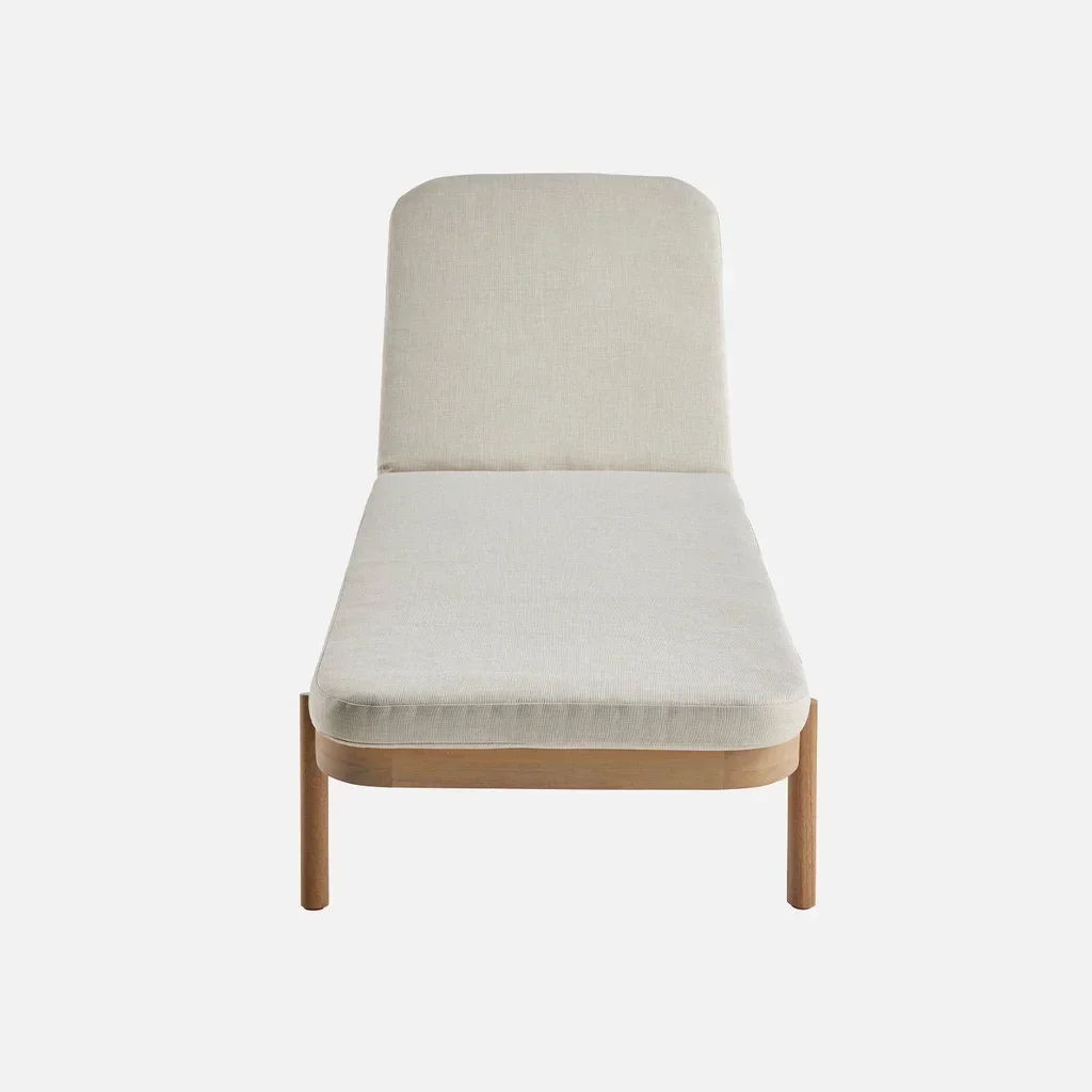 Lot de 2 transats bois acacia multi-positions jardin Punta Cana