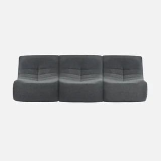 Lote 3 sillones modulares bouclé texturizado Sokol confort