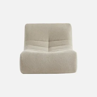 Set de 3 sillones modulares bouclé texturado 1 plaza confort