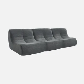 Lote 3 sillones modulares bouclé texturizado Sokol confort