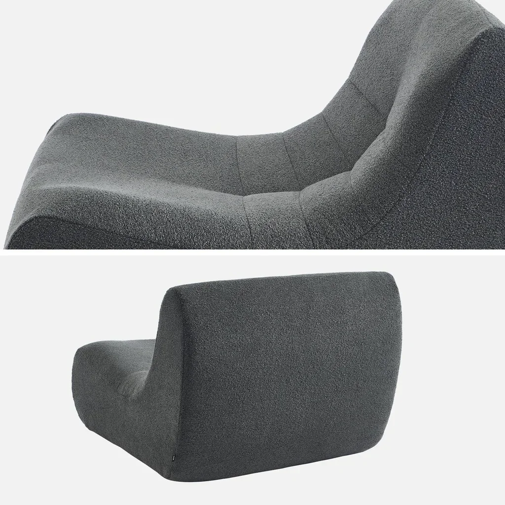 Lote 3 sillones modulares bouclé texturizado Sokol confort