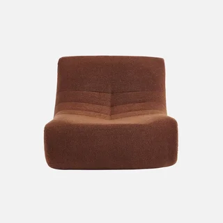 Set de 3 sillones modulares bouclé texturado 1 plaza confort