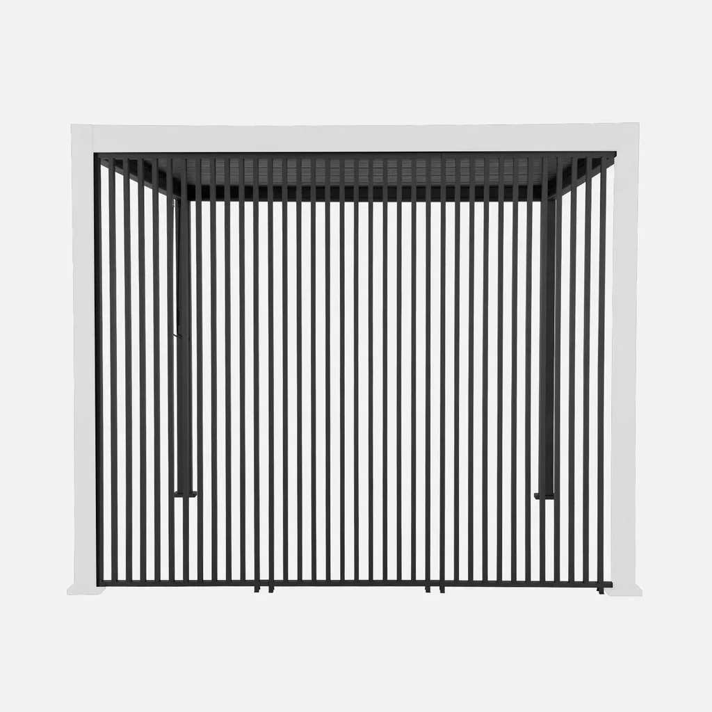 Lot 3 lames orientables 100cm pergola bioclimatique Triomphe aluminium anthracite