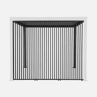 3er-Set verstellbare 100cm Lamellen für Triomphe anthrazit Aluminium bioclimatische Pergola
