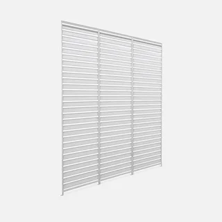Lot 3 claustras orientables 130 cm pergola bioclimatique aluminium Triomphe 4x3m