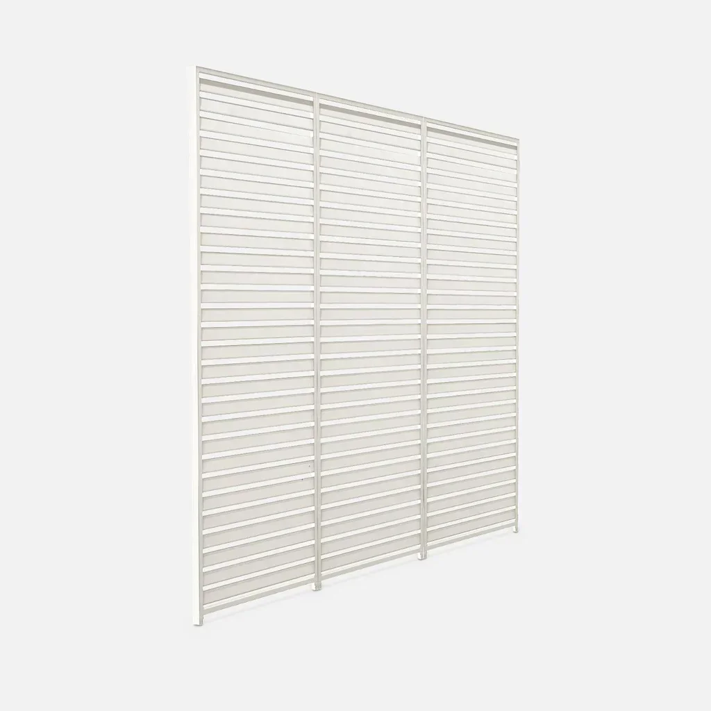 3 lames orientables 130 cm pergola bioclimatique aluminium Triomphe 4m