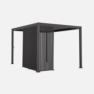Lote 3 persianas verticales pérgola aluminio Triomphe 4x3 m