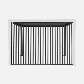 Lote 3 persianas verticales pérgola aluminio Triomphe 4x3 m