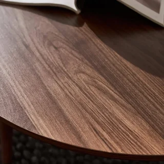 Round nesting tables Nepal Scandinavian style natural wood