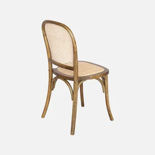 Lot 4 chaises anciennes bois cannage naturel vintage Montparnasse