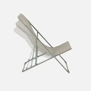 Chaises chiliennes pliantes acier textilène jardin confort lot 4