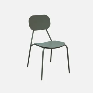 Lot de 4 chaises jardin aluminium Avelia design épuré terrasse