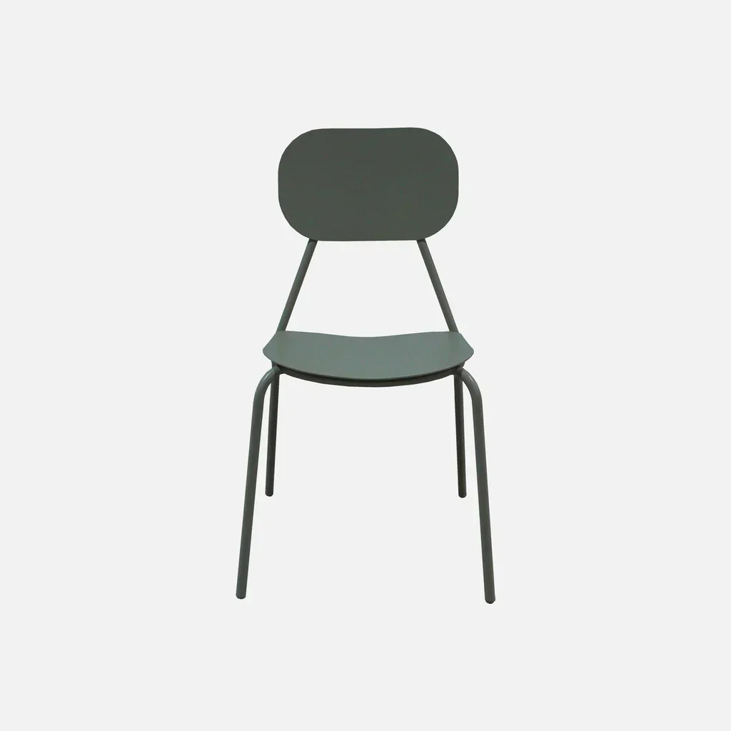 Lot de 4 chaises jardin aluminium Avelia design épuré terrasse