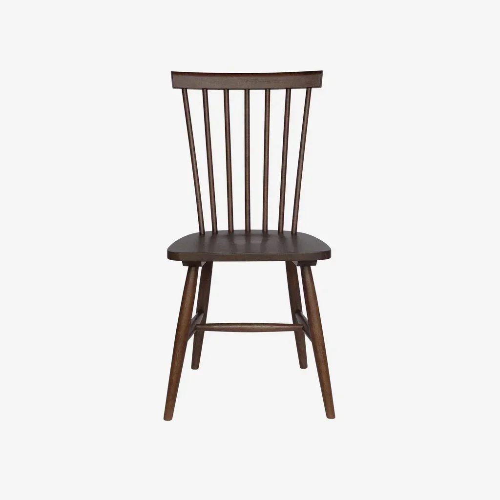 Lot de 4 chaises Romie en hévéa massif à barreaux pour salle à manger