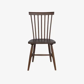 Lot de 4 chaises Romie en hévéa massif à barreaux pour salle à manger