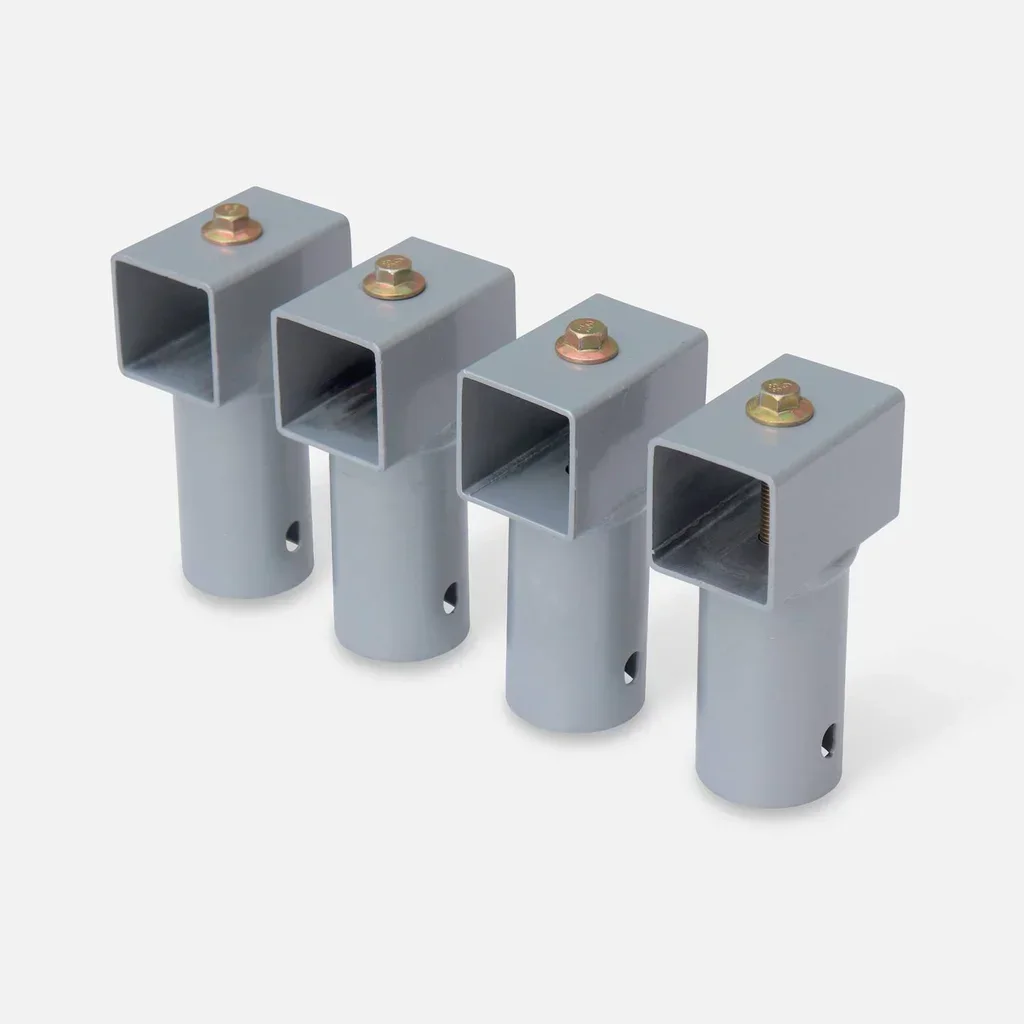 4 connecteurs cadre 40x38mm trampoline Ø430-490cm avec visserie