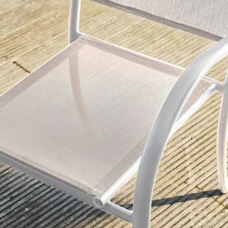 4 fauteuils de jardin aluminium modernes et élégants Amara