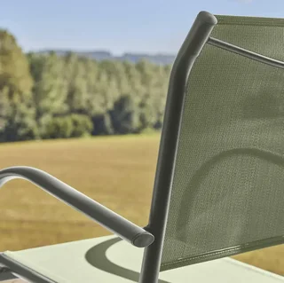 4 fauteuils jardin aluminium modernes et élégants Amara confort