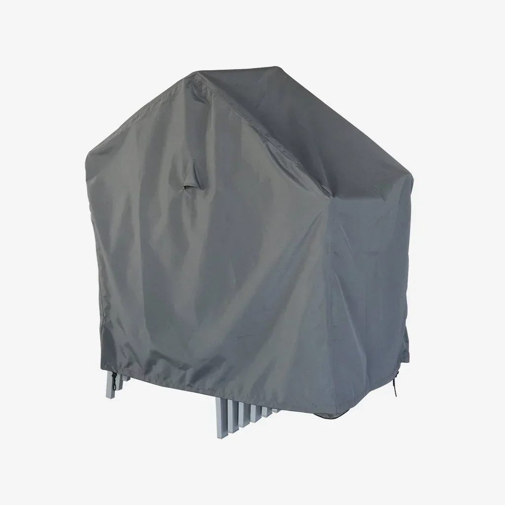 Lot de 8 housses imperméables pour chaises de jardin extérieur gris foncé 96x59x90cm