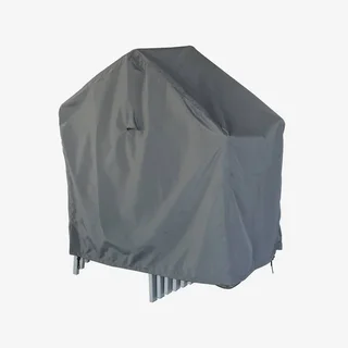 Lot de 8 housses imperméables pour chaises de jardin extérieur gris foncé 96x59x90cm