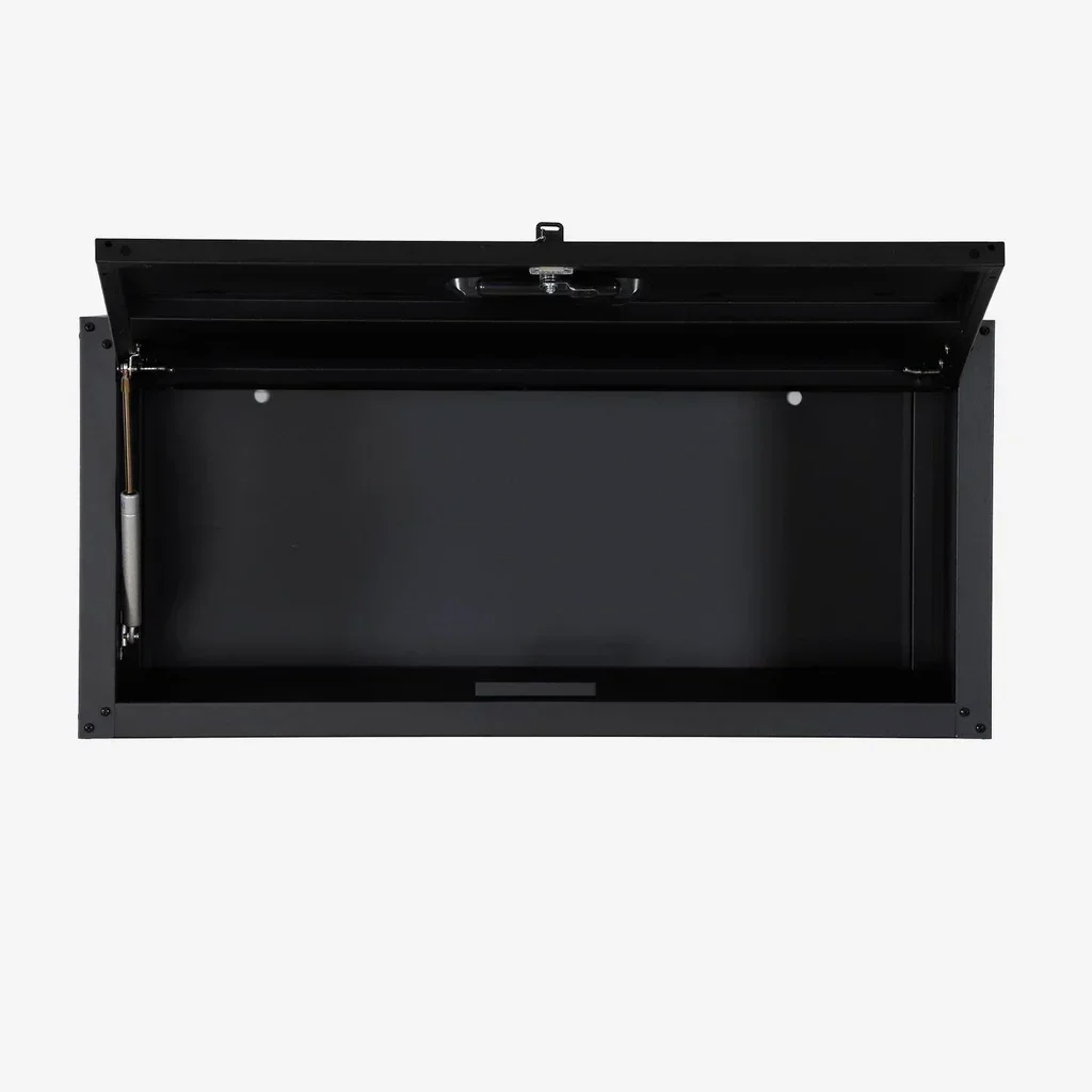 2 armários parede garagem aço preto design industrial Bobby