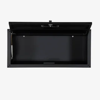 2 armários parede garagem aço preto design industrial Bobby