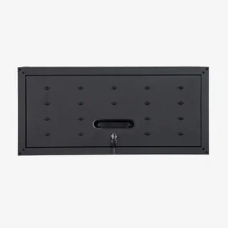 2 armários parede garagem aço preto design industrial Bobby