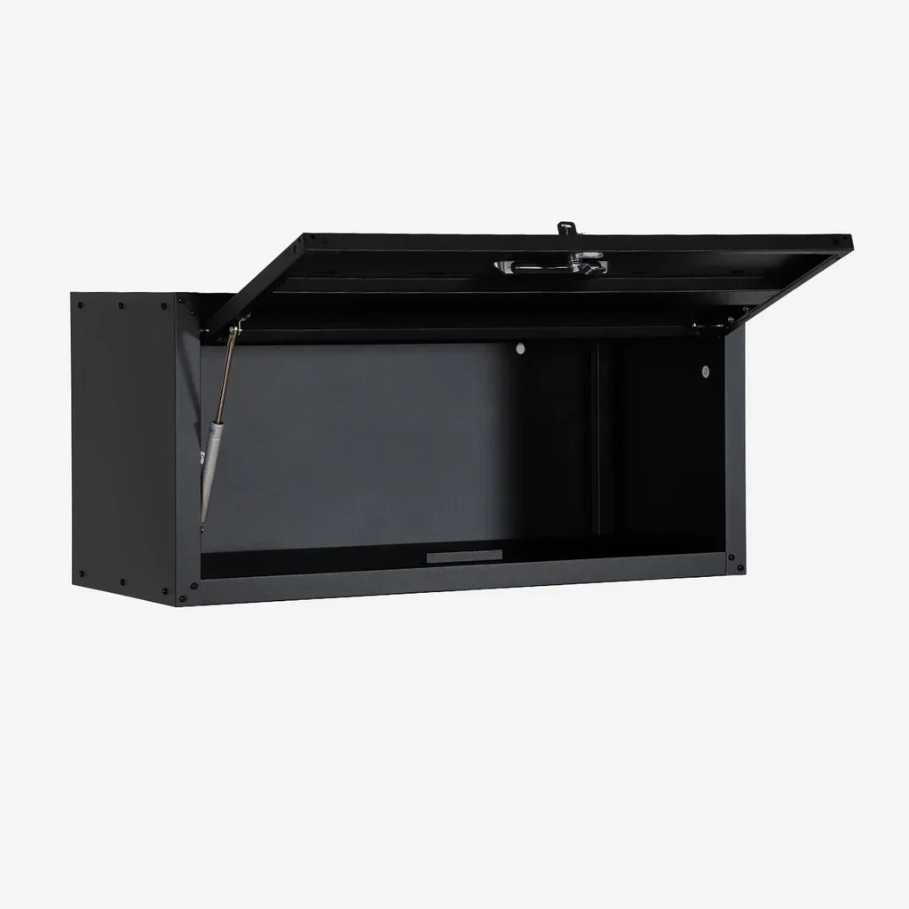 2 armários parede garagem aço preto design industrial Bobby