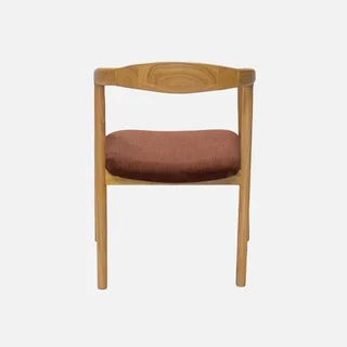 Set di 2 poltrone retrò legno hevea velluto a coste Sara
