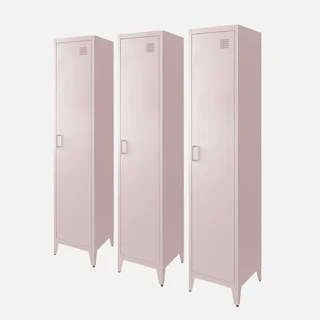 Armadio Metallo Industriale 4 Scomparti Set di 3