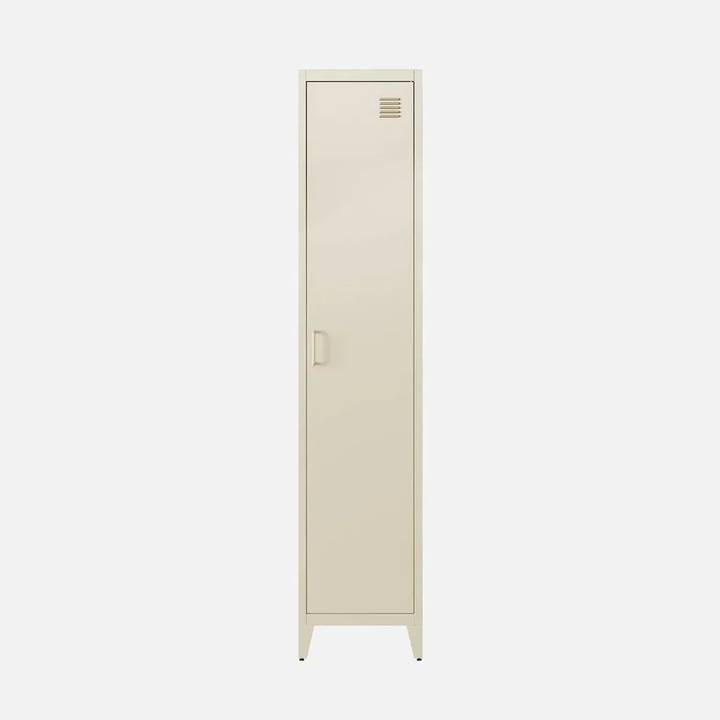 Lotto 3 Armadi Industriali Metallo Nero 4 Scomparti Camera da Letto 180cm