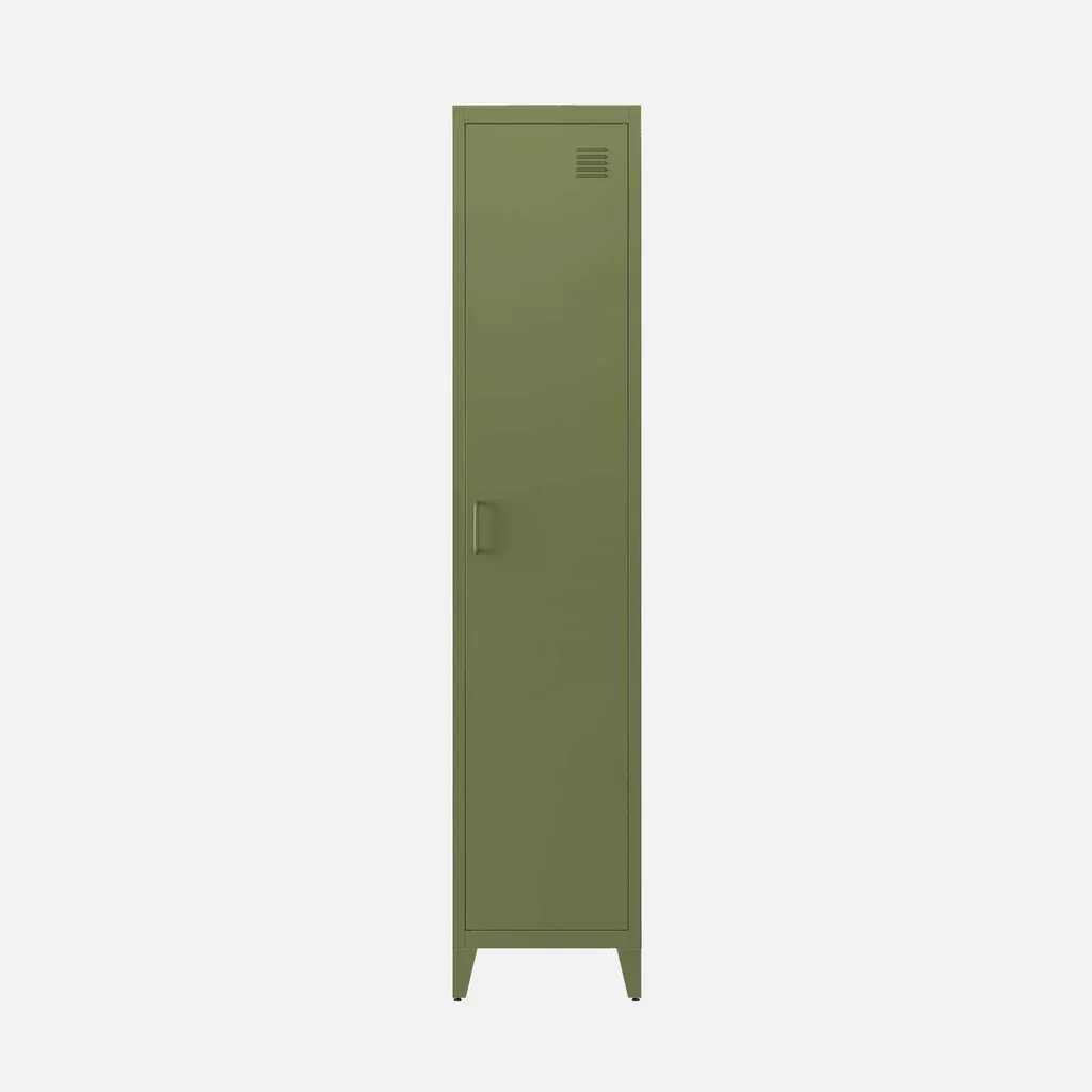 Set di 3 armadietti industriali metallo 4 scomparti nero 180cm