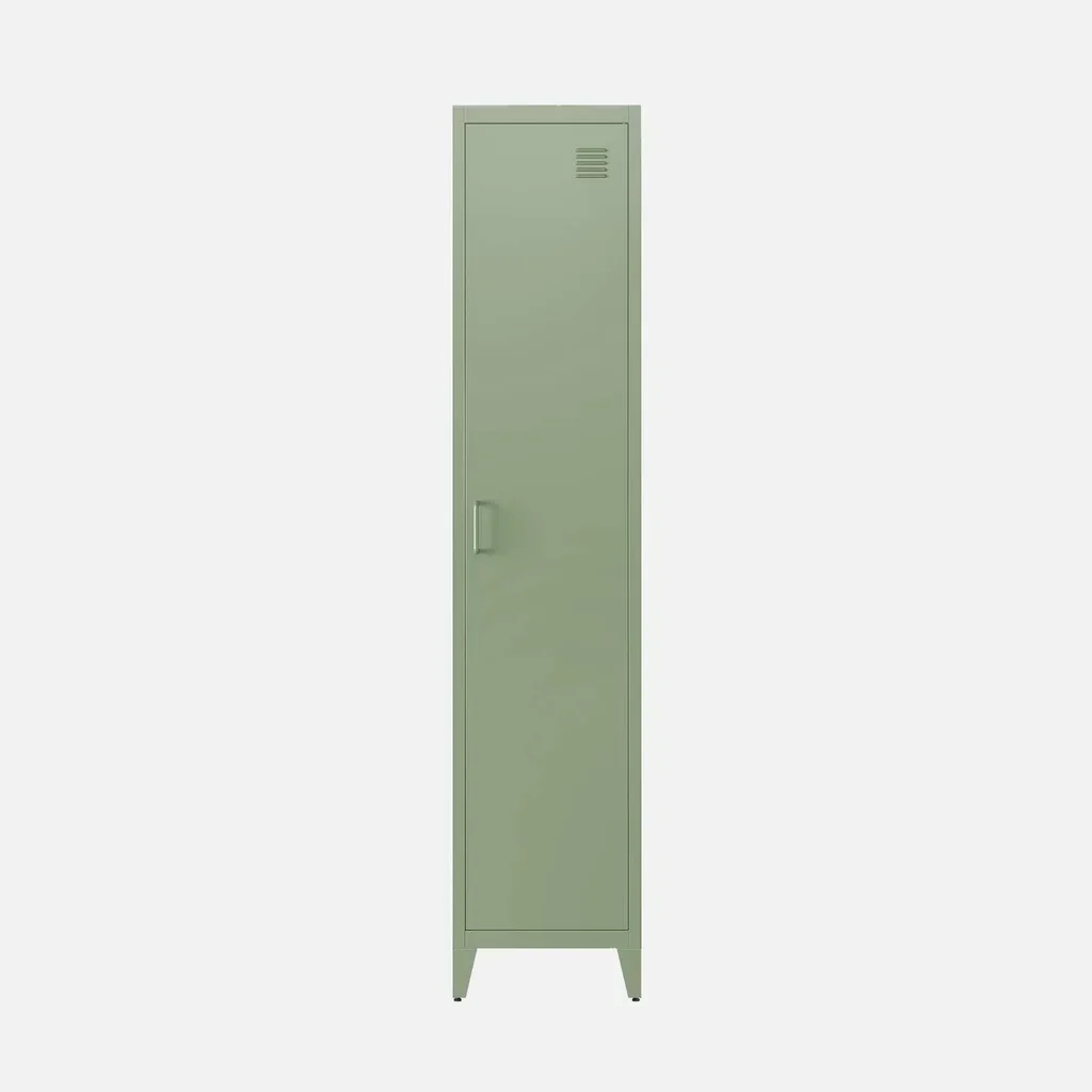 Lotto 3 Armadi Industriali Metallo Nero 4 Scomparti Camera da Letto