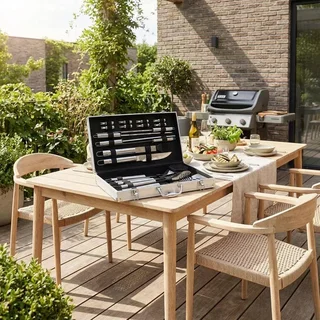 Mallette BBQ 18 pièces acier inoxydable complète