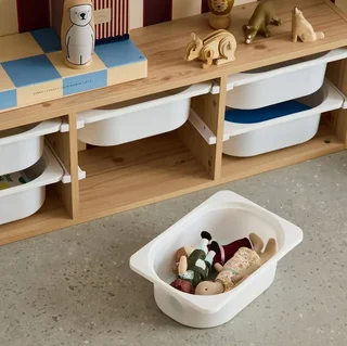 Meuble 6 bacs rangement enfant jouets livres autonomie