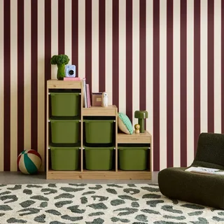 Mueble almacenamiento infantil escalera 6 cajones colores madera Sora