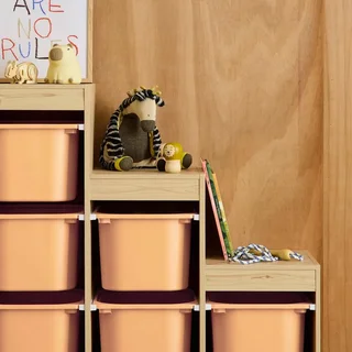 Mueble escalera almacenamiento niños 6 cajones colores madera Sora