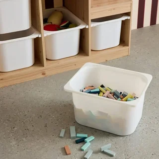 Meuble rangement enfant escalier 6 bacs Sora bois