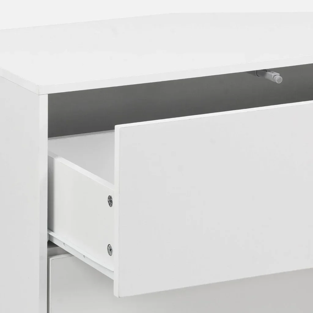 Meuble rangement 3 tiroirs bois Kompo - modulable chêne noyer blanc